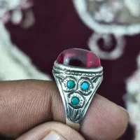 انگشتر نقره یاقوت