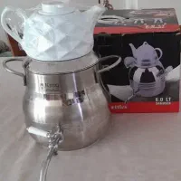 کتری قوری استیل شیردار در حد نو|قوری، کتری، قهوهساز دستی|تهران, گلستان (شهرک راه آهن)|دیوار