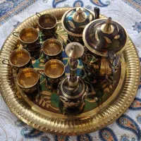 ست قهوه خوری برنجی