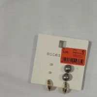 انگشتروگردنبندوگوشواره ست گردنبندودستبند صدفی