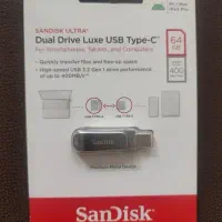 فلش مموری ۶۴ گیگ دو سر type-c و usb