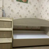 تخت 2 طبقه|تخت و سرویس خواب|طرقبه, |دیوار