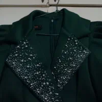 لباس مجلسی نگین دار زمردی|لباس|فردیس, شهرک ناز|دیوار