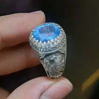 انگشتر توپاز سوییس.یاقوت . زمرد زامبیا