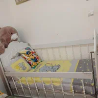 تخت خواب کودک کاملا سالمه دو کشو زیر تخت|تخت و صندلی بچه|رودسر, |دیوار