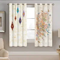 پرده مخمل پانچی، دو عدد