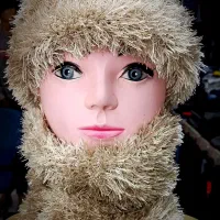 کلاه و شال گردن دخترانه دست بافت