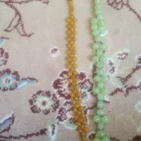 تسبیح عقیق سبز انگوری و شرف شمس