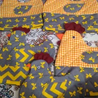 دو عدد لیف همراه ۴ عدد مرغ تزینی|سفره، حوله، دستمال آشپزخانه|کرج, شهرک یاس جنوبی|دیوار