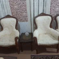 مبل نه نفره چوب گردو