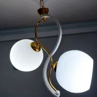 دو عدد لوستر و دو عدد چراغ خواب دیواری