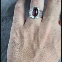 گارنت یاقوت سیلان رکاب نقره دست ساز|بدلیجات|تهران, آذری|دیوار