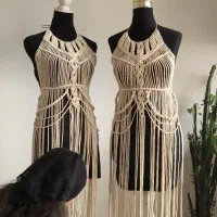 لباس مکرومه و دستبافت