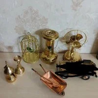 برنجی برنزی برنز مجسمه ظروف مسی کلکسیون