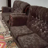 مبل تمیز پایه های چوبی ۷ نفره