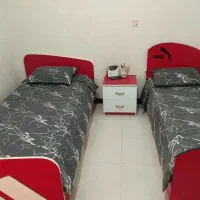 دوعدد تخت خواب بدون تشک