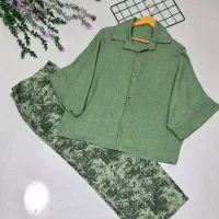 ست مانتو شلوار زنانه با رنگبندی