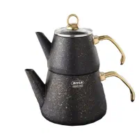 کتری قوری ریور رنگ مشکی نو