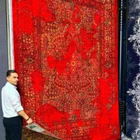 فرش کلکسیون لاکی و سبز۱۵۰۰شانه|فرش|شیراز, ریشمک|دیوار