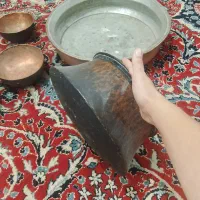 دیگ و قابلمه وکاسه مسی قدیمی