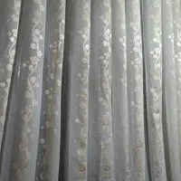 پرده پذیرایی پانچی.گل طلایی