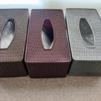 3 عدد جای‌دستمال کاغذی، 1عددسطل برنج درحد نو