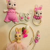 بافت عروسک با کاموای ترک با کیفیت عالی|اسباب‌بازی بچه|رشت, استقامت ۱|دیوار