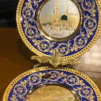 جفت بشقاب طلا کوب قطر ۲۰ ژاپن