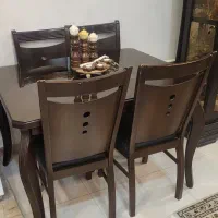 میز ناهارخوری ۴ نفره با چوب راش|میز و صندلی غذاخوری|تهران, شهر زیبا|دیوار
