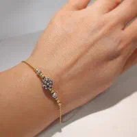 دستبند آلبرنادو و گوشواره شنل طلا