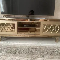 میز تلوزیون آیینه ای شامپاینی