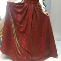 پیراهن مجلسی لمه شرابی