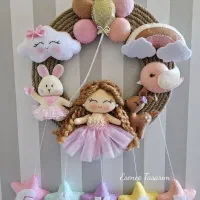 انواع ست های نمدی اتاق کودک جهیزیه و...|صنایع دستی و سایر لوازم تزئینی|قم, باغ اشرافی|دیوار