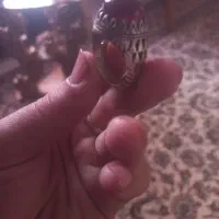 انگشتر نقره با نگین عقیق کبود یمنی اصل