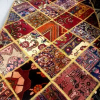 فرش دستبافت چهل تکه ،کلاژ|فرش|خسروشاه, |دیوار