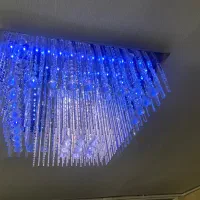 لوستر کریستالی مربع