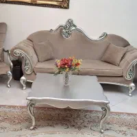 مبلمان 7نفره استیل با میز وسط|مبلمان خانگی و میز عسلی|تهران, حکیمیه|دیوار