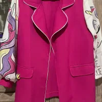 مانتو سرخابی اسب تک شاخ دخترانه