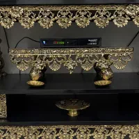 میز تلوزیون برنجی کاملا نو|میز تلویزیون|پاکدشت, پاکدشت (مامازند)|دیوار