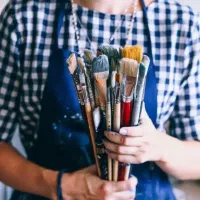 آموزش نقاشی روی بوم ( ویژه خانم ها)