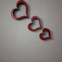 دکوری دیوارکوب طرح قلب