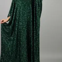 عبا مخمل پولکی سبز|لباس|رشت, لاکان شهر|دیوار