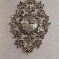 ساعت دیواری برنز سیاه قلم اصل