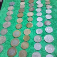 تعدادی انگشتر نقره و تیتانیم وسکه موجود|کلکسیون اشیاء عتیقه|ساری, |دیوار