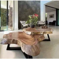 میز جلو مبلی چوب طبیعی|مبلمان خانگی و میز عسلی|شهریار, شهریار|دیوار