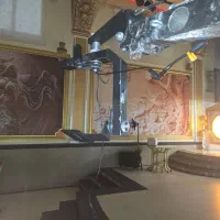 کرین فیلم برداری کاسپین ادوس ۶ متری|دوربین عکاسی و فیلمبرداری|لاهیجان, شیشه گران|دیوار