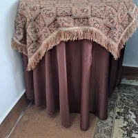میز خاطره چوبی همراه پارچه ها