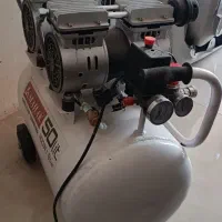 پمپ باد 50 لیتری دو موتوره سایلنت