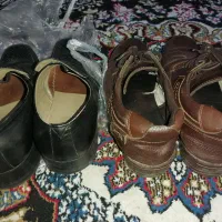 دوتا کفش مردانه سایز۴۰چرم بدون پارگی وزدگی|کیف، کفش، کمربند|ماهدشت, |دیوار