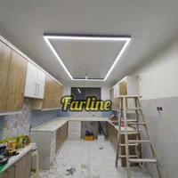 تولید کننده انواع لاین نوری روکار توکار و آویز|لامپ و چراغ|اصفهان, شهرک کاوه|دیوار